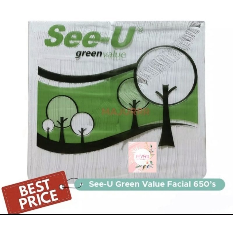 Tisu Tissue SEE U GREEN VALUE KILOAN 650 Gram 2PLY