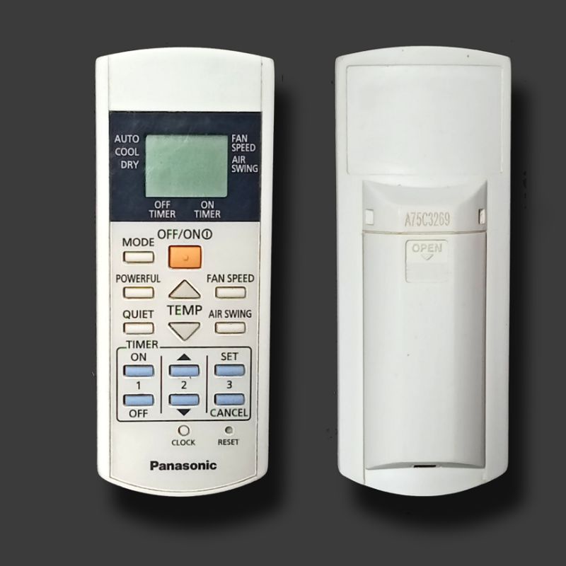 remot ac panasonic type A75C3269 asli original