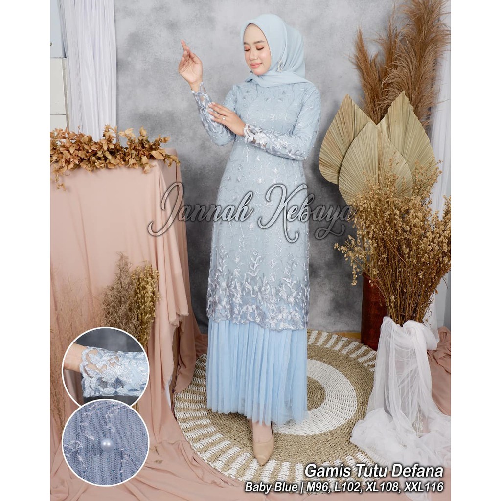 PROMO LONG GAMIS TUTU TULLE MUTIARA BORDIR / LONG GAMIS TULLE MUTIARA PESTA / GAMIS PESTA