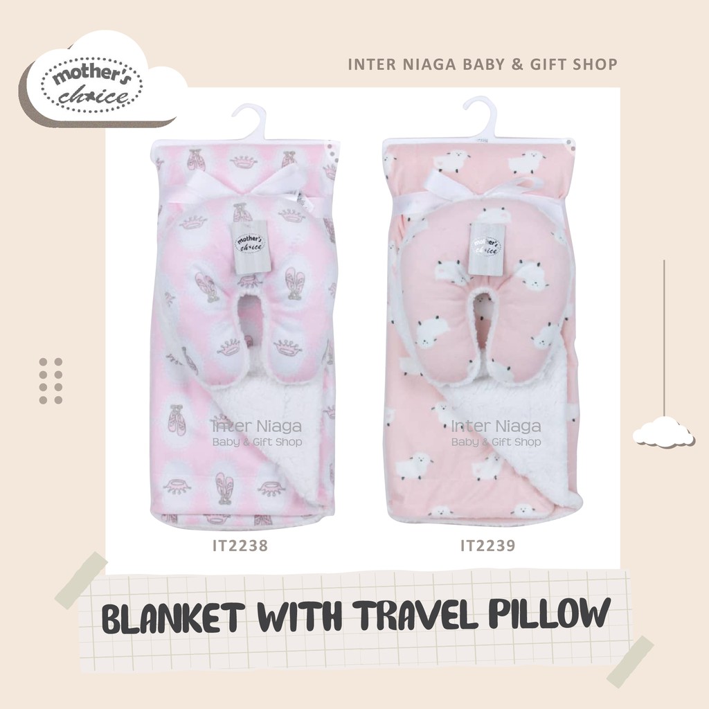 Mothers Choice Blanket With Travel Pillow Shopee Indonesia