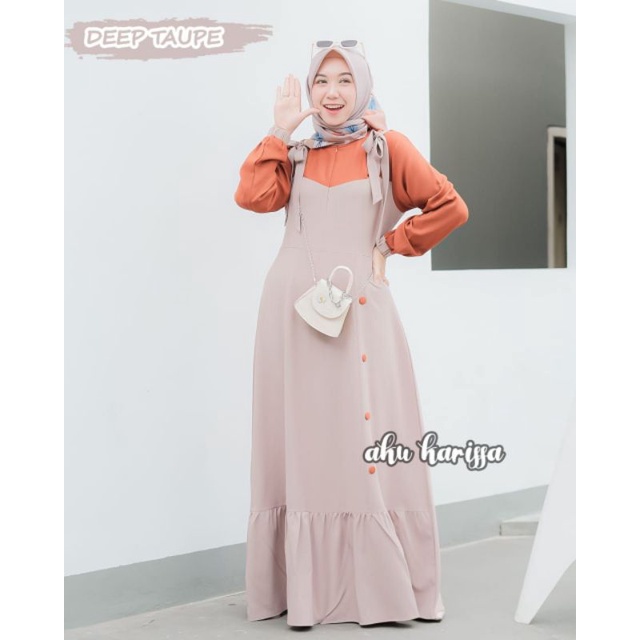Zamia dress ORI by aku karissa/gamis ity crepe premium