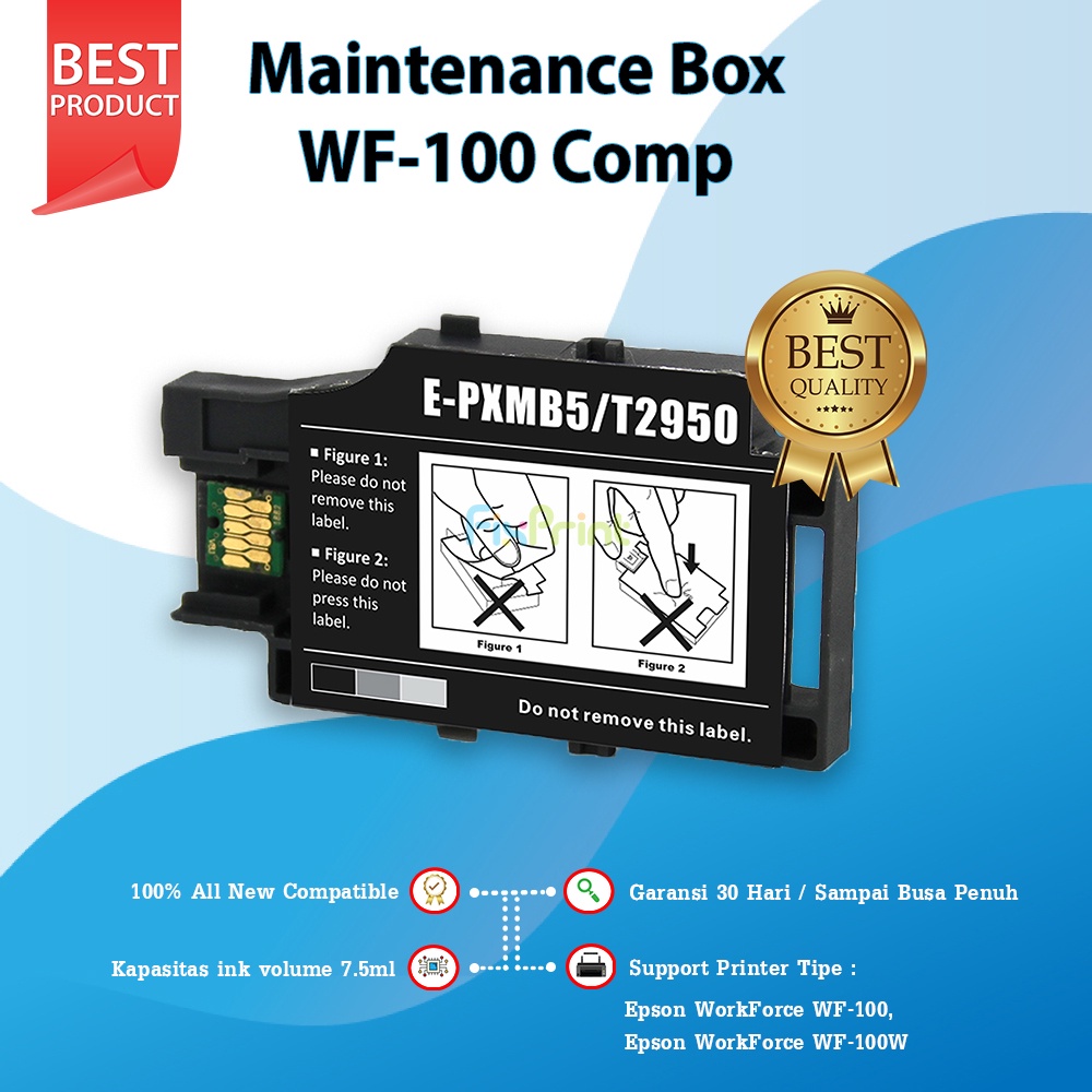 Maintenance Box Epson T2950 PXMB5 Reset Waste Tank Printer WorkForce WF-100 WF100 WF-100W Compatible