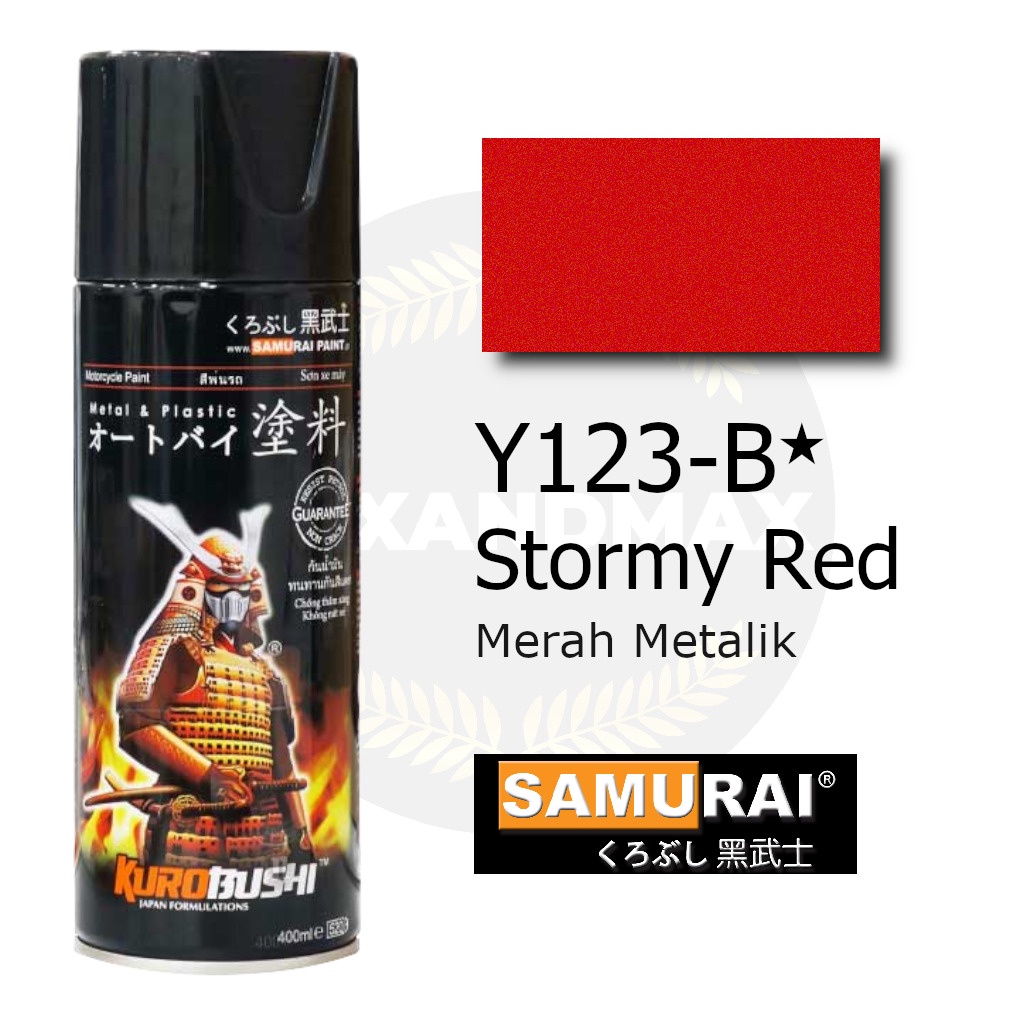 Samurai Paint Y123-B Stormy Red 400 ml - Cat Semprot