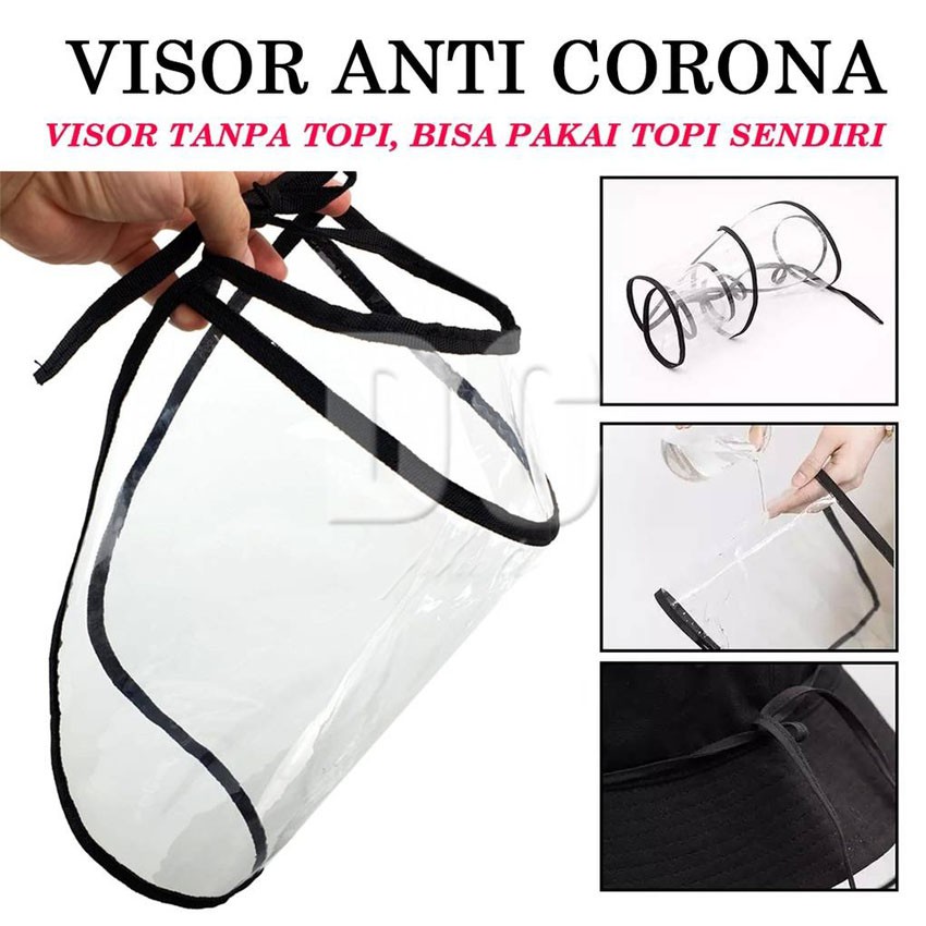 VISOR FACE SHIELD | MASKER VISOR MIKA | PELINDUNG WAJAH CORONA ANTI VIRUS