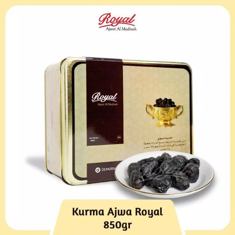 

KURMA AJWA ROYAL MADINAH ORIGINAL 850 GR (KURMA AJWA ASLI)