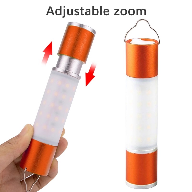 USB Rechargeable LED Flashlight/ Outdoor Aluminum Alloy Waterproof Zoom Emergency Light