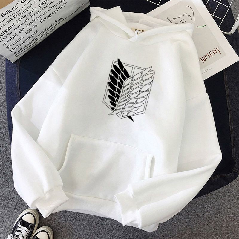 Sweater Attack On Titan Oblong / Hoodie Shengiki No Kyojin Lambang Survey Corps Jumper