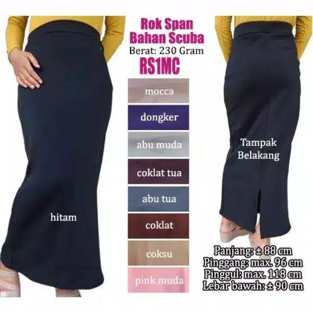 Rok span bahan scuba