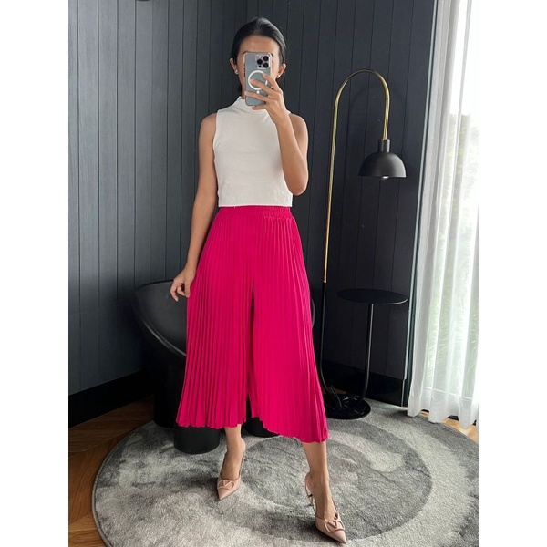 (05) MBL Kulot Plisket Pleated Pants Midi / Kulot Plisket 7/8 / Anak