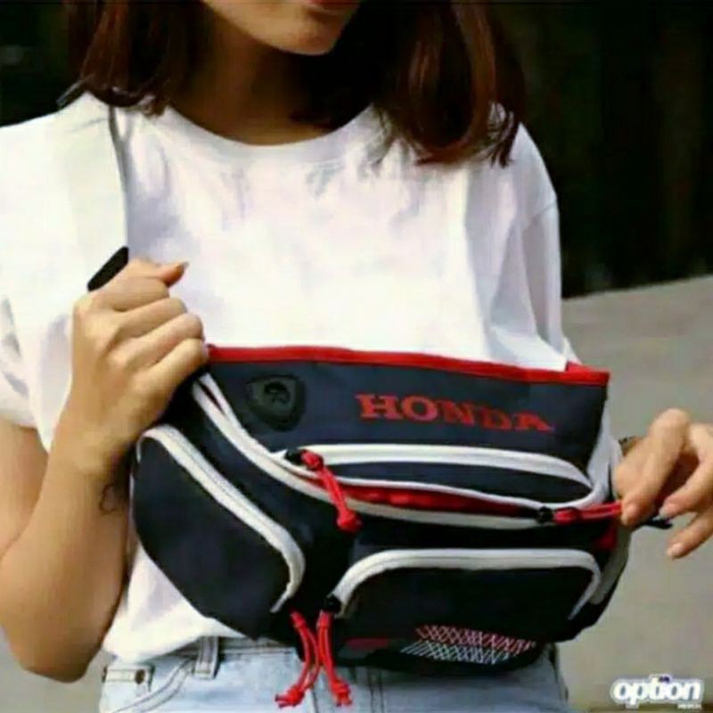 Waistbag Honda / Tas Slempang Honda OPTION MERCH