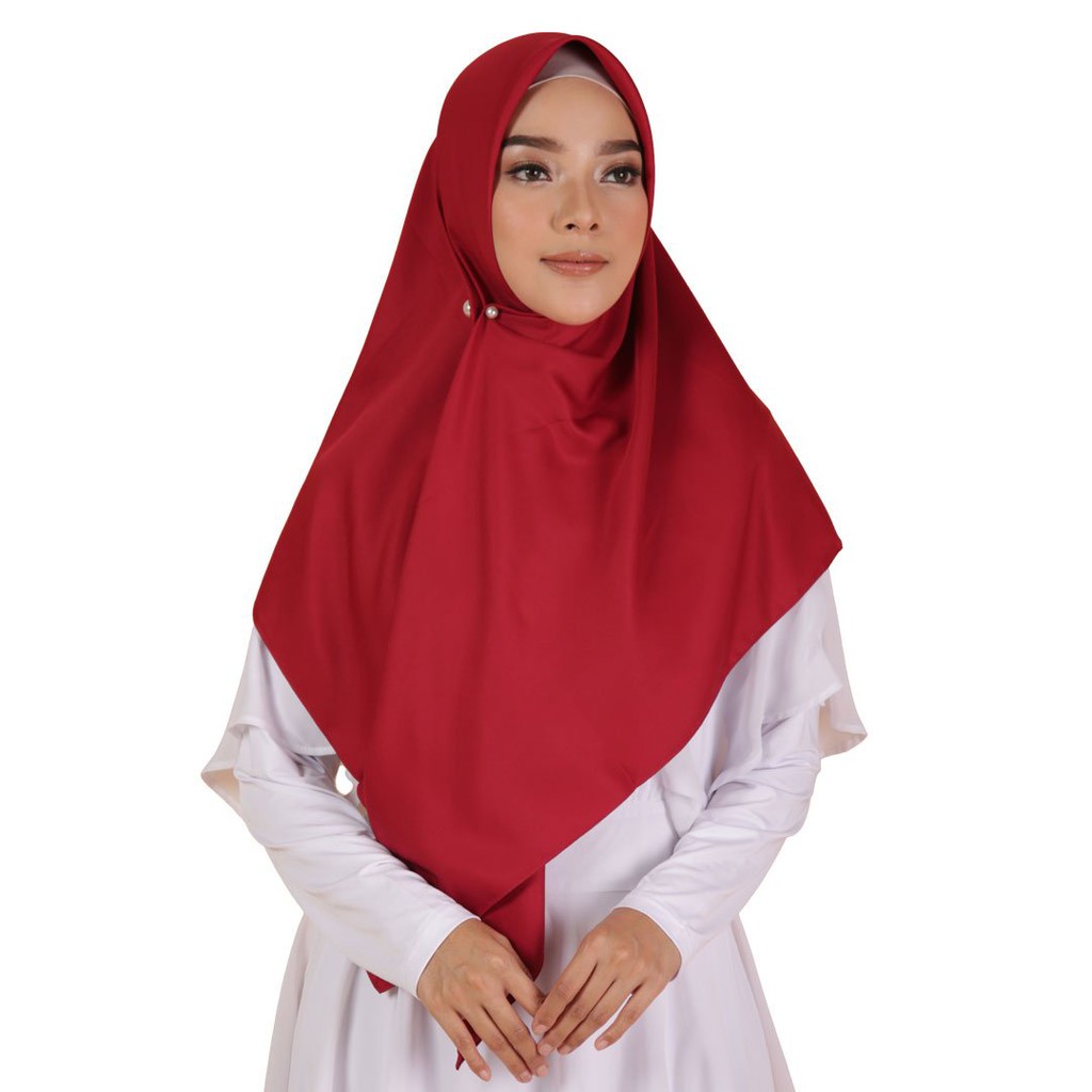 Jilbab Hijab Kerudung Segi Empat Polos Syar'i Elzatta (Keiva Valleta)