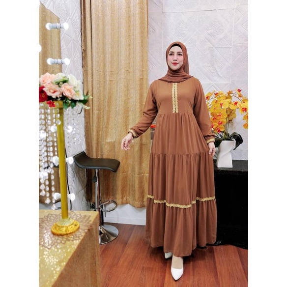 Gamis simpel adline ori miss jasmine