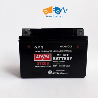 Aki Motor Mio M3 ASPIRA GTZ5S MF 3 5Ah Shopee Indonesia Aki Motor Mio M3 ASPIRA GTZ5S MF 3 5Ah Shopee Indonesia