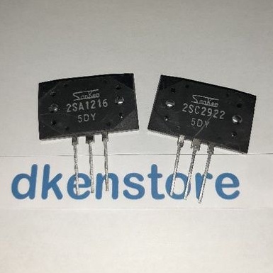 Transistor Final Sanken 5DY A1216 C2922 orginal Asli 1set