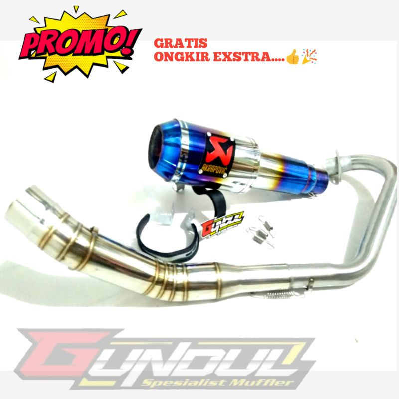 knalpot R15 v3 new R15 old lama Akrapovic Lorenzo blue suara ngebas adem full set