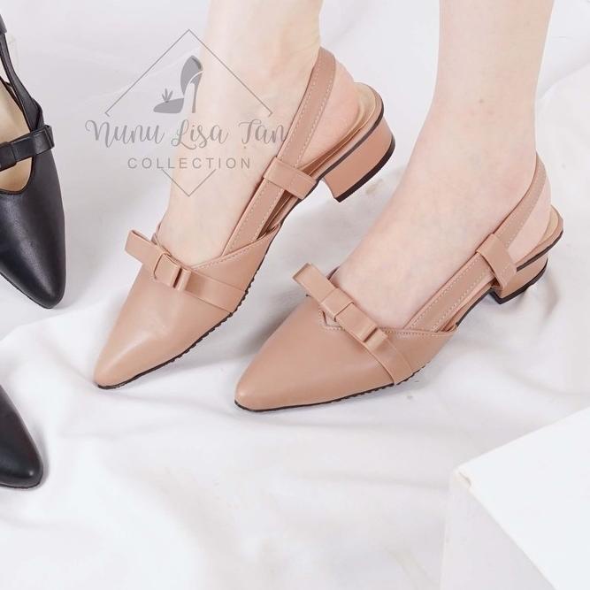 ❀ NunuLisaTan - bayar ditempat heels Wanita terbaru heels LANCIP 3 cm ←