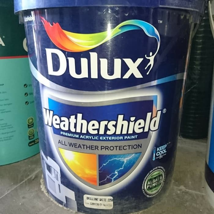 DULUX WEATHERSHIELD BRILLIANT WHITE 1 PAIL (20 LITER)