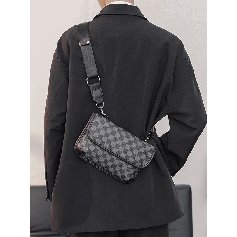 Tas Selempang Pria Murah Waistbag Pria Tas Slempang Kulit Pria Tas Bahu Pria Tas lv Damier