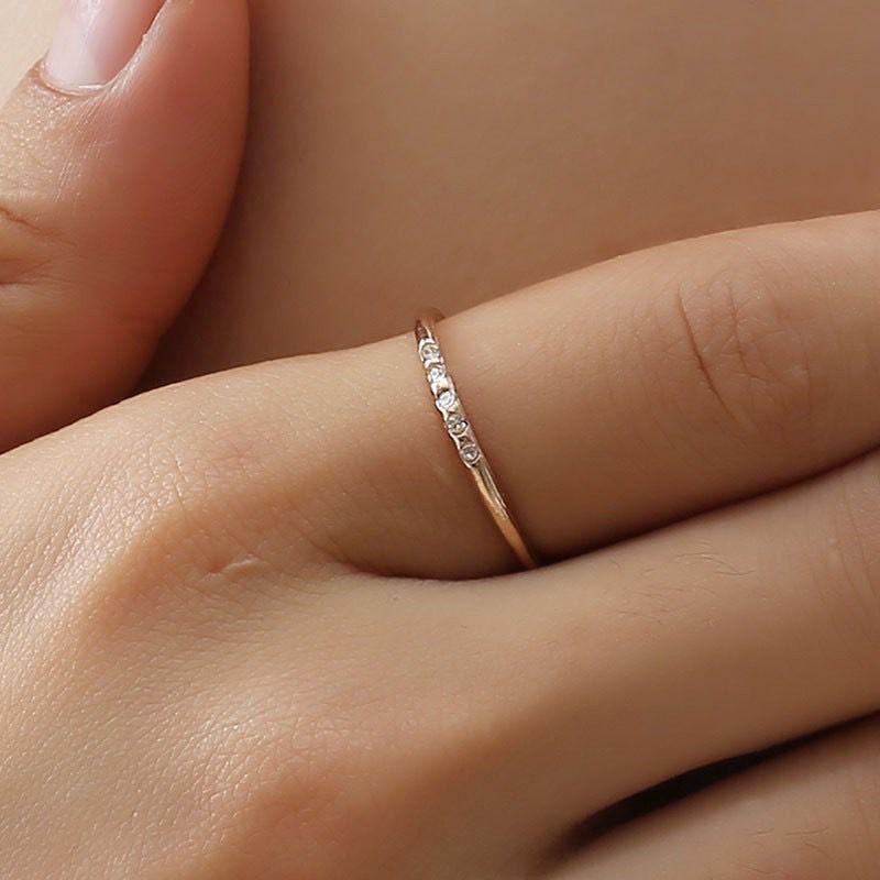 ✅COD Terbaru Korea Cincin Perak Disesuaikan Wanita Ring Berlian Dering Kasual/Cincin Fashion