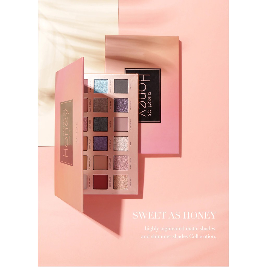 Focallure 18 Color Eyeshadow Sweet As Honey Eyeshadow Palette Focallure Eyeshadow Matte Focallure Eyeshadow Shimmer Focallure Palet Eyeshadow Focallure Focallur Focalure Fucallure Foccalure