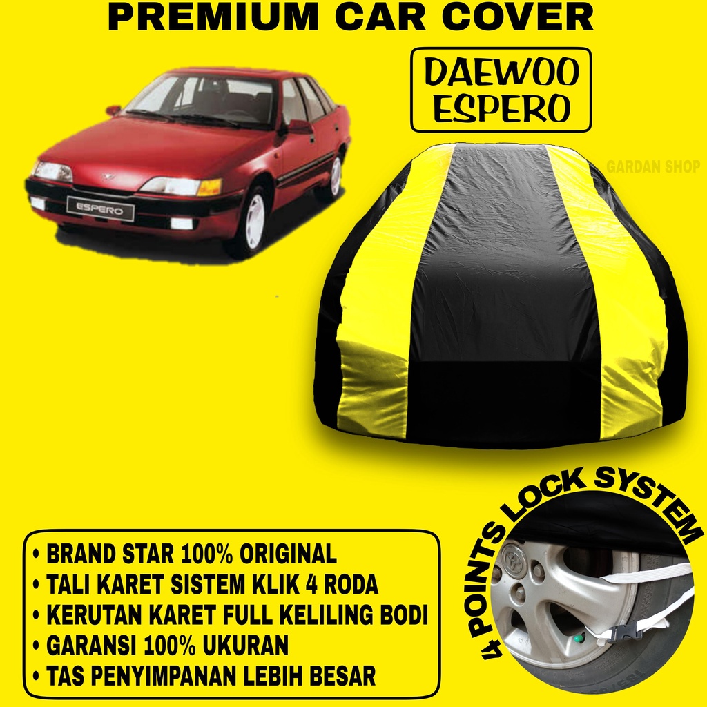 Body Cover DAEWOO ESPERO Sarung Strip KUNING Penutup Pelindung Bodi Mobil Daewoo Espero PREMIUM