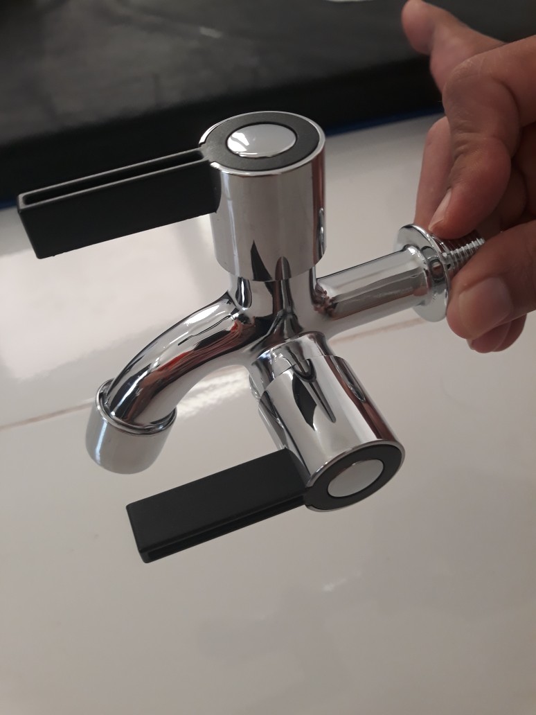 Keran Air Dobel Keran Shower - Kran Cabang Doble Shower