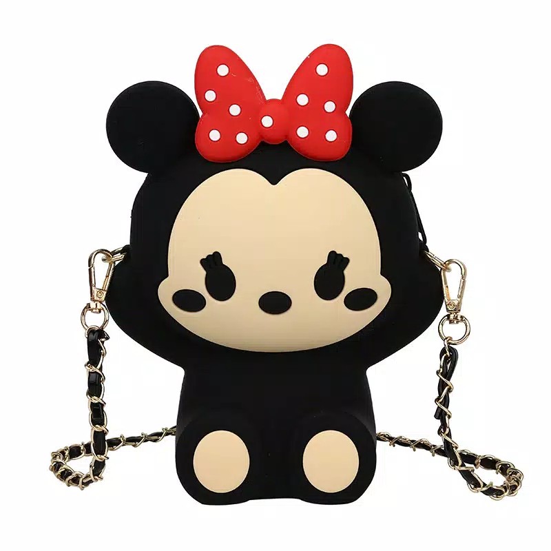 Tas Silikon Disney Minkey Mouse Minnie Mouse Tas Selempang