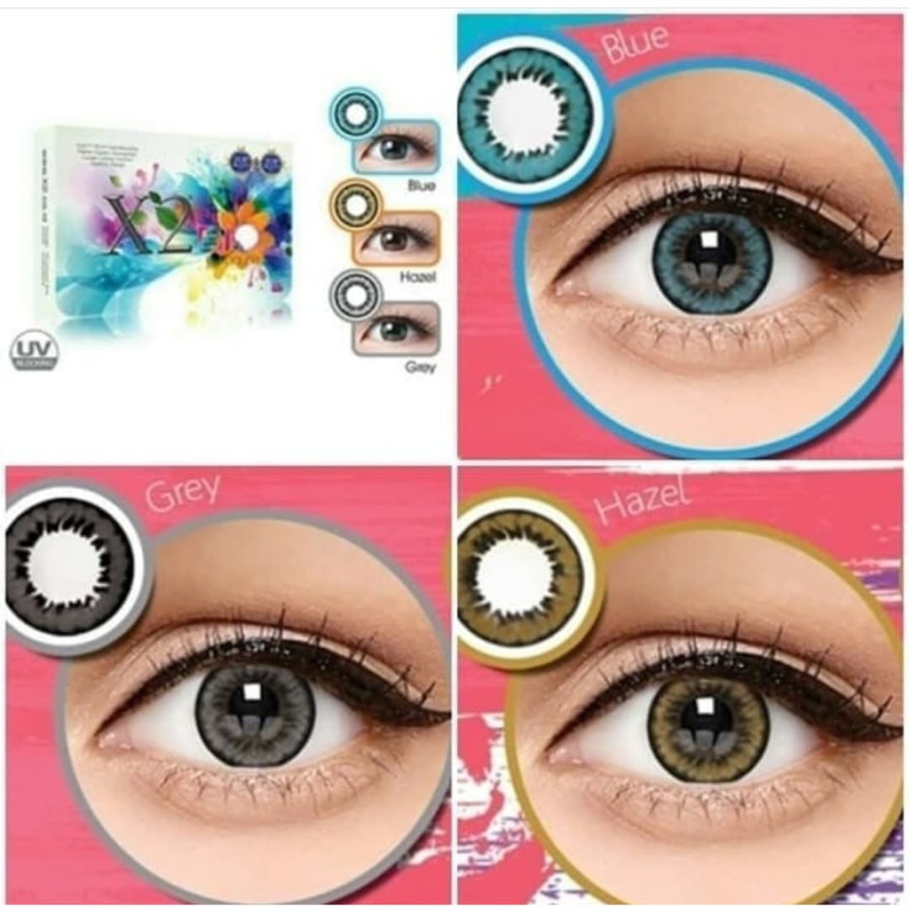 Softlens X2 BIO COLOR Normal Dia 14.5MM / FREE LENSCASE - KASIMURA