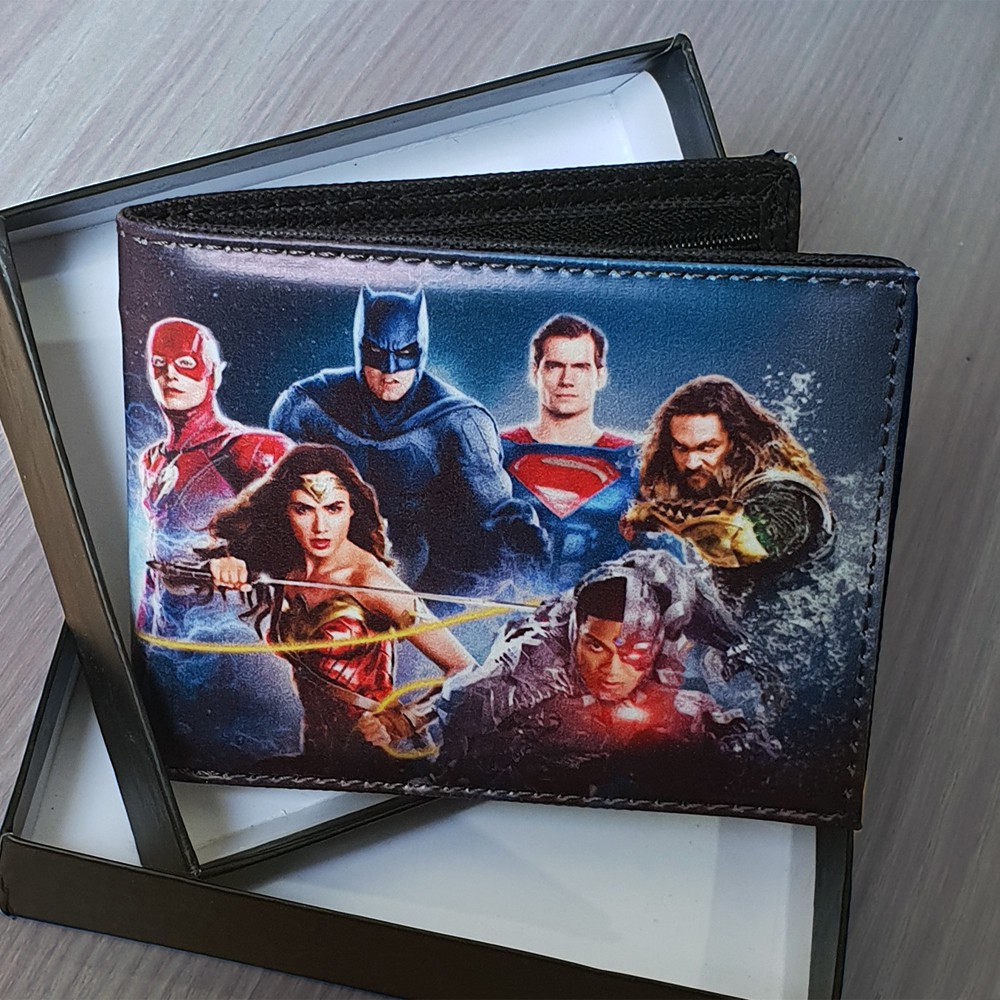 SHOPEE 7.7 BOMBASTIS SALE!! DOMPET ANAK LAKI-LAKI DOMPET KARAKTER SUPER HERO DOMPET KADO DOMPET MOTIF LIGA KEADILAN + BOX