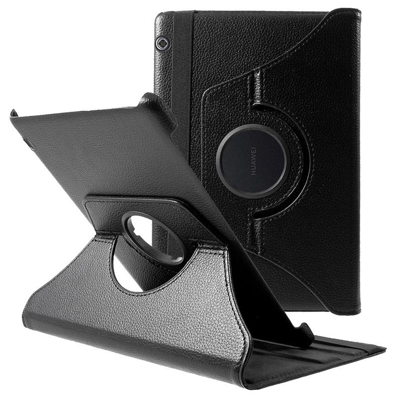 SAMSUNG TAB 3 8" T310 / T311 FLIP COVER ROTARY CASE - BA - BLACK