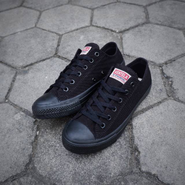 Sepatu Ventela Original Basic Ethnic High Low HI Lo Black Natural  AllBlack All White BN-ETHNIC LOW ALLBLACK