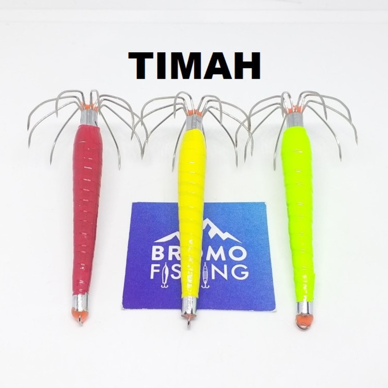 Pancing Cumi GARUDA / timah mata double dobel susun kail sotong