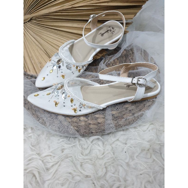 flatshoes wanita cantik sendal kirana diamont wanita