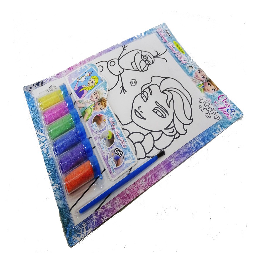 Sekawanmart Mainan Menggambar Mewarnai Lukis LUkisan Pasir Sand Painting Coloring art Large 029030