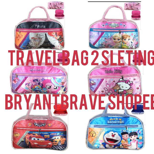 Travel Bag premium 2 sleting little pony bahan tebal kualitas terbaik