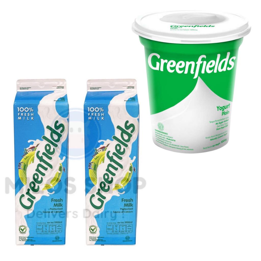 

Susu Greenfields Fresh Milk 1L 1 liter / Greenfields Yoghurt PLAIN 1L/ 1kg / Greenfield Yoghurt Plain / Yakult 1 slop isi 5/ Greenfields MOZZARELLA moza BLOK keju CHEESE 1 kg