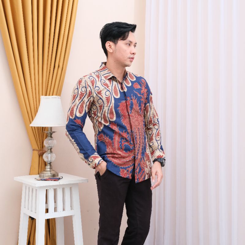 BAJU KEMEJA BATIK PRIA LENGAN PANJANG PRABUSENO PREMIUM TERBARU MTF10