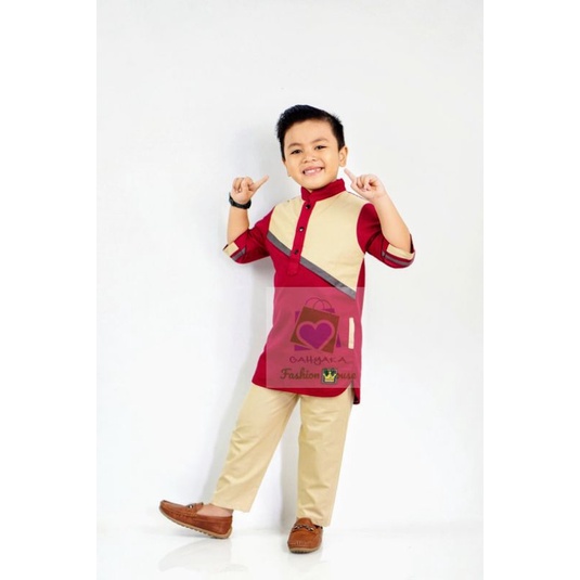 TERBARU BAJU KOKO ANAK MODEL KURTA BAHAN KATUN SIGARET TEBAL HALUS DAN LEMBUT 1-9 TAHUN