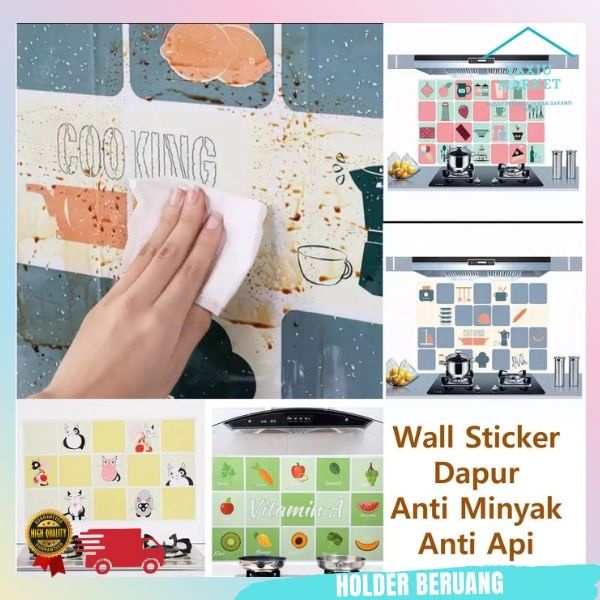 Stiker Dinding Dapur Anti Minyak Dan Air