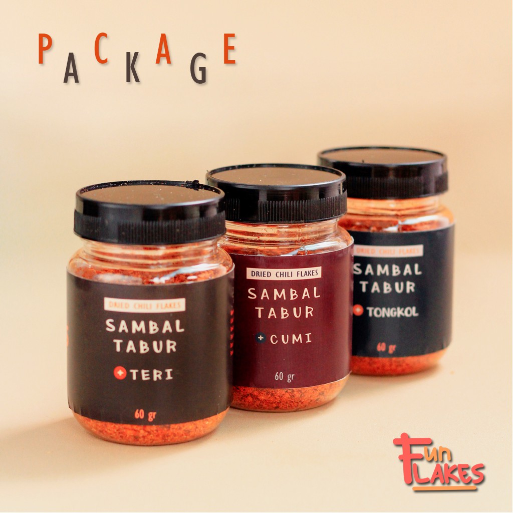 

Fun Flakes Sambal Tabur Bundle Package 60 g
