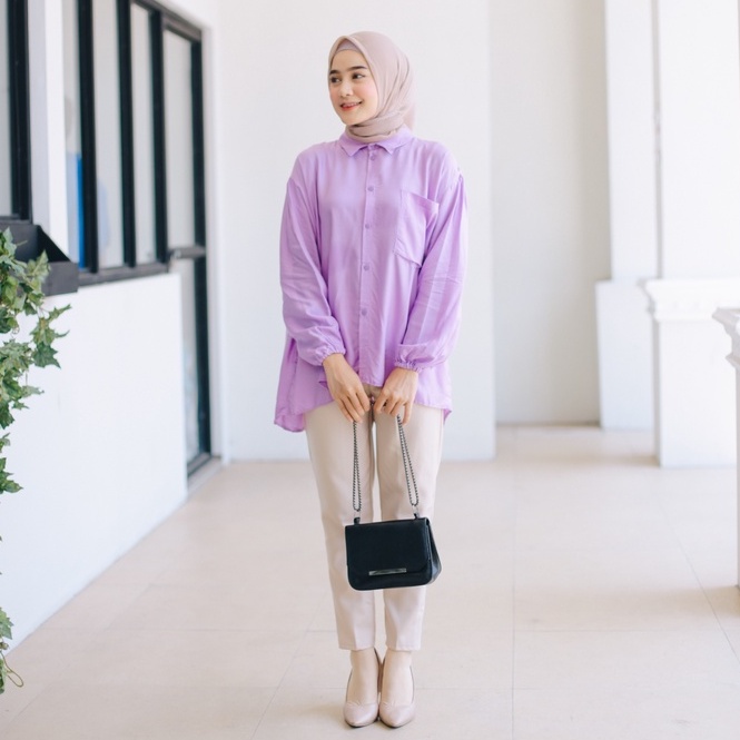 (RPA) KEMEJA BALOKA ATASAN BLOUSE OVERSIZE SUPER JUMBO RAYON