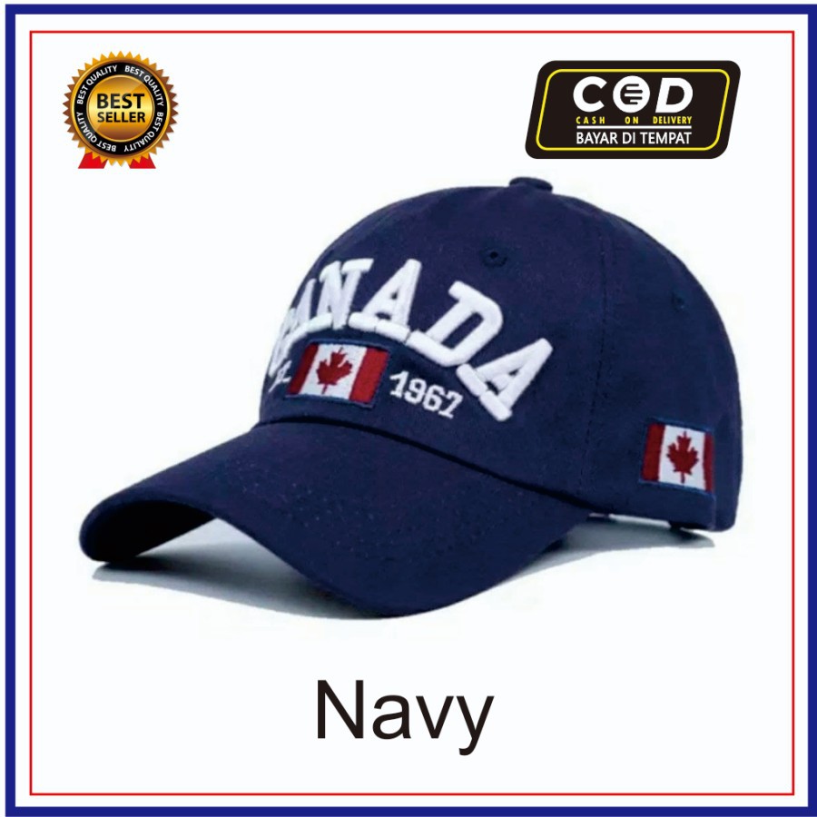 Topi Baseball Distro Canada// Topi Canada Bordir Terlaris// Topi Distro Fashion Pria Wanita.