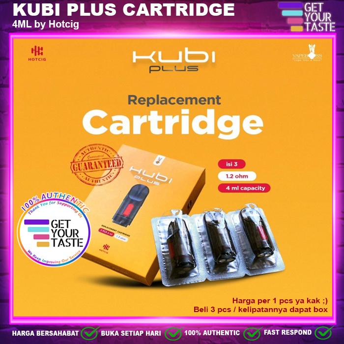 Cartridge Kubi PLUS Pod Authentic by Hotcig - Catridge KubiPlus