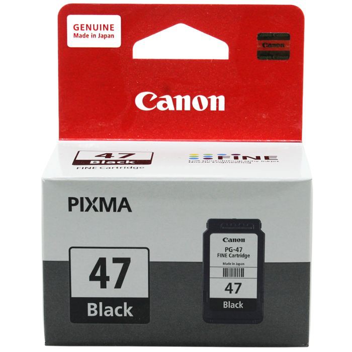 CARTRIDGE CANON PG 47 BLACK / TINTA CATRIDGE CANON PG47 HITAM - RESMI