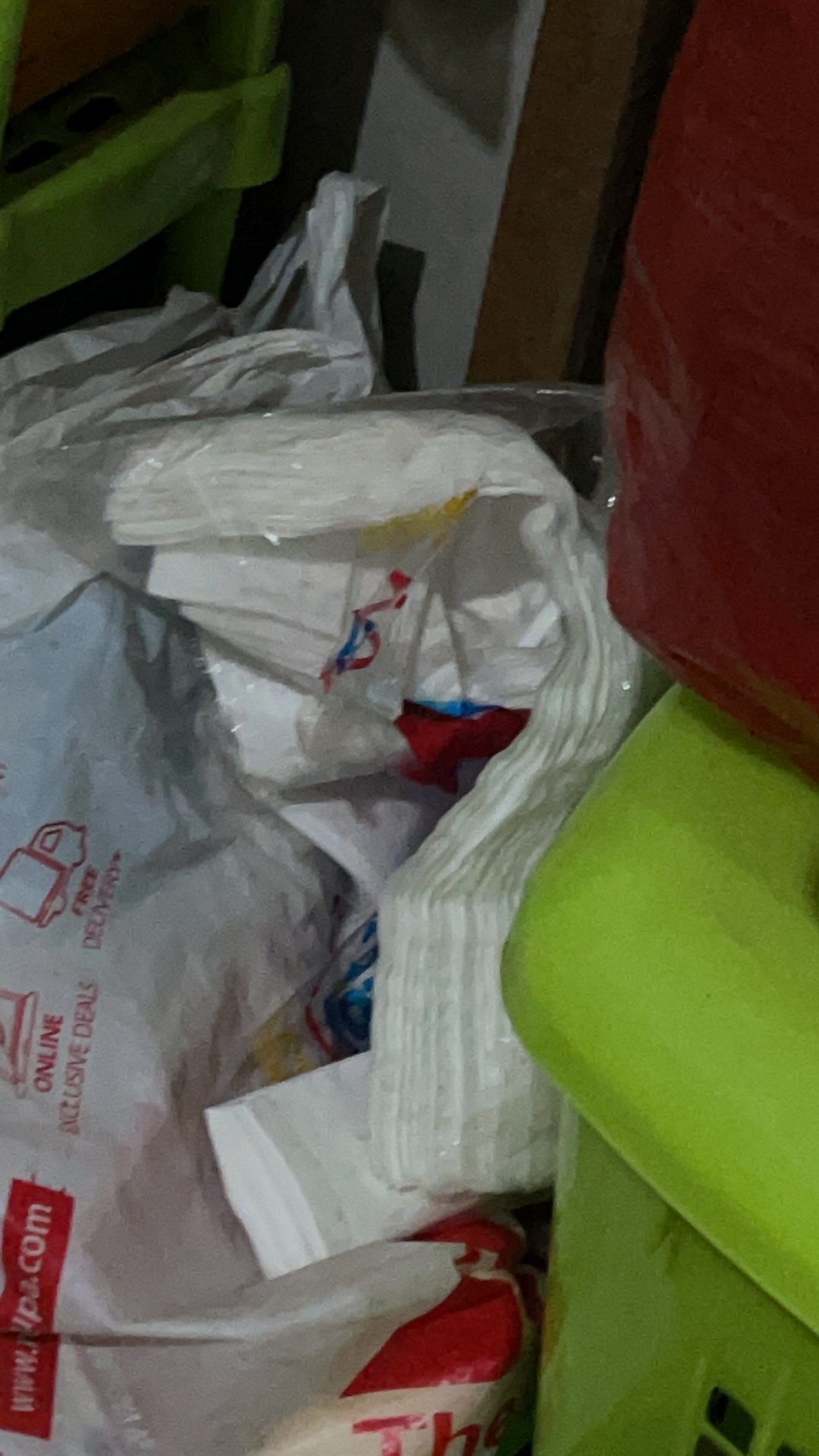 Kantong Keresek Plastik Tristar 40 Hitam Putih Merah 40x62cm High Quality