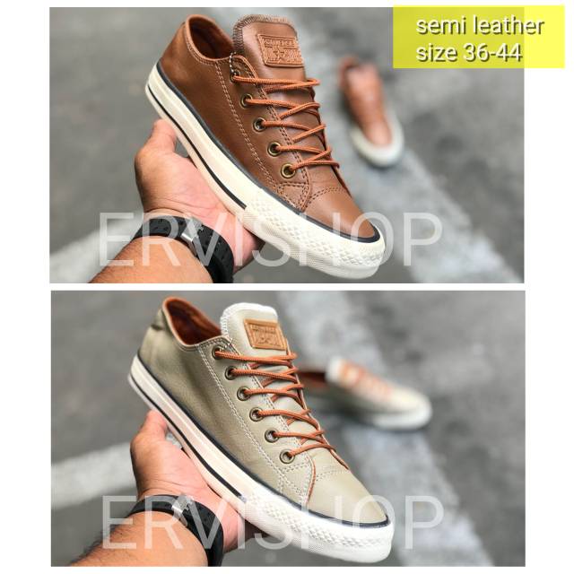 Harga promo sepatu sneakers converse low ox leather unisex size 36 37 38 39 40 41 42 43 44