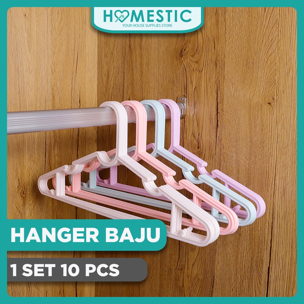 Gantungan Baju 10 pcs Clothes Hanger Gantungan Baju Celana Hanger