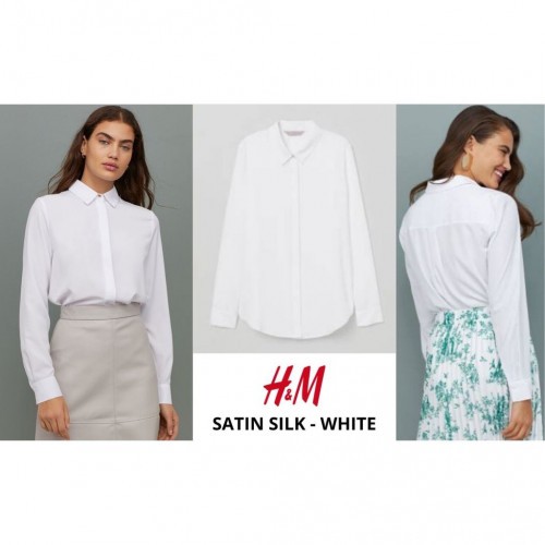 HM Silk Satin Longsleeve Blouse