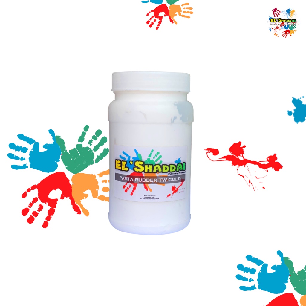 Pasta Rubber Warna TW Gold GL tinta sablon manual 500gr