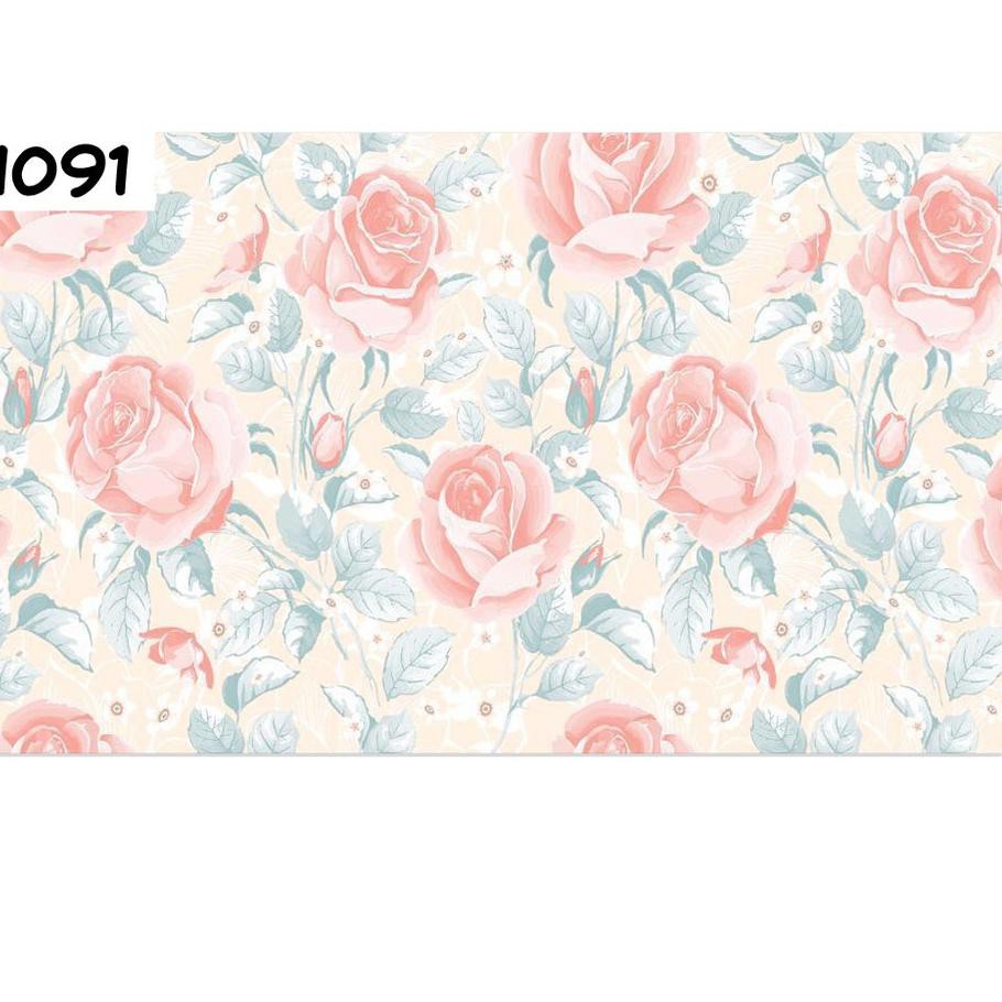 NEW PRODUK [  Bayar Di Tempat ] wallpaper stiker CY1075 motif akar bunga - TERMURAH CFF7...
